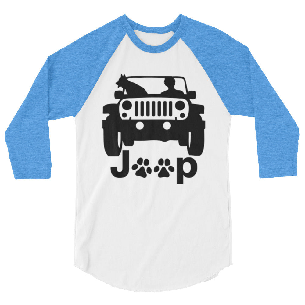 Dogs & Jeeps Unisex Raglan