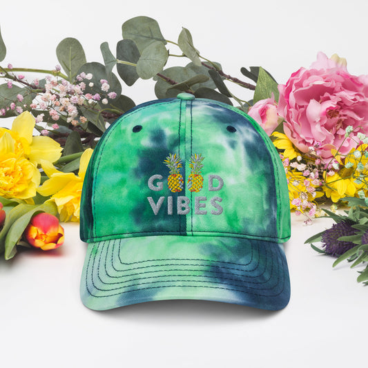 Good Vibes Tie dye hat