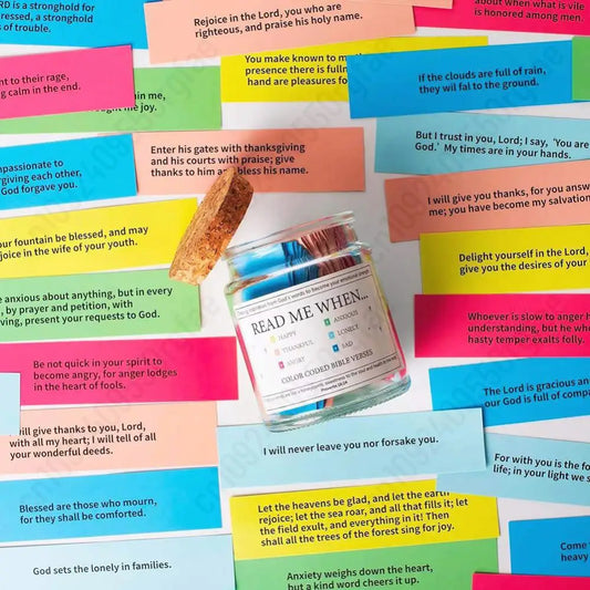Bible Verses in a Jar Bible Verse Jar Spanish English Christian Scripture Prayer Hope Jar for Spiritual Growth Christian Gifts