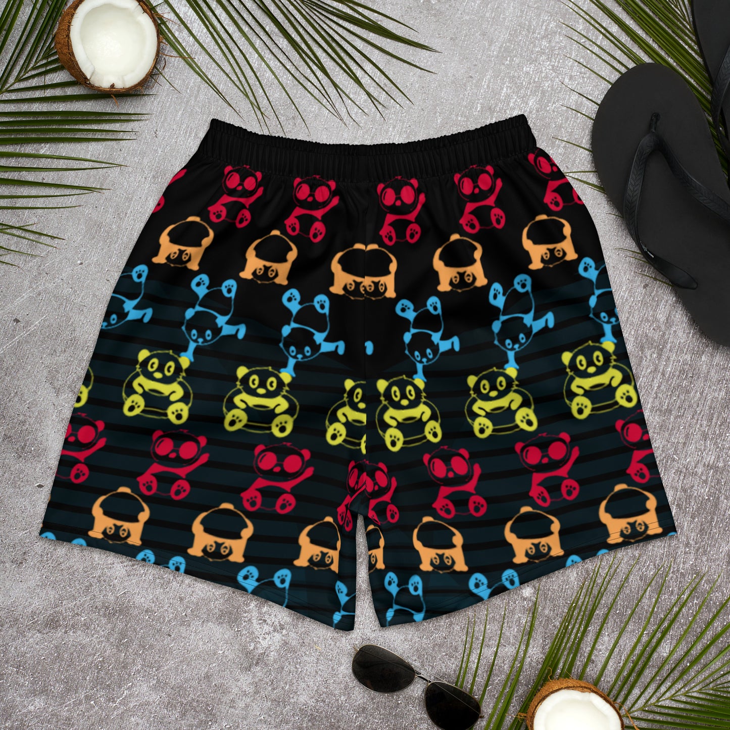 Panda Pool Party Athletic Shorts