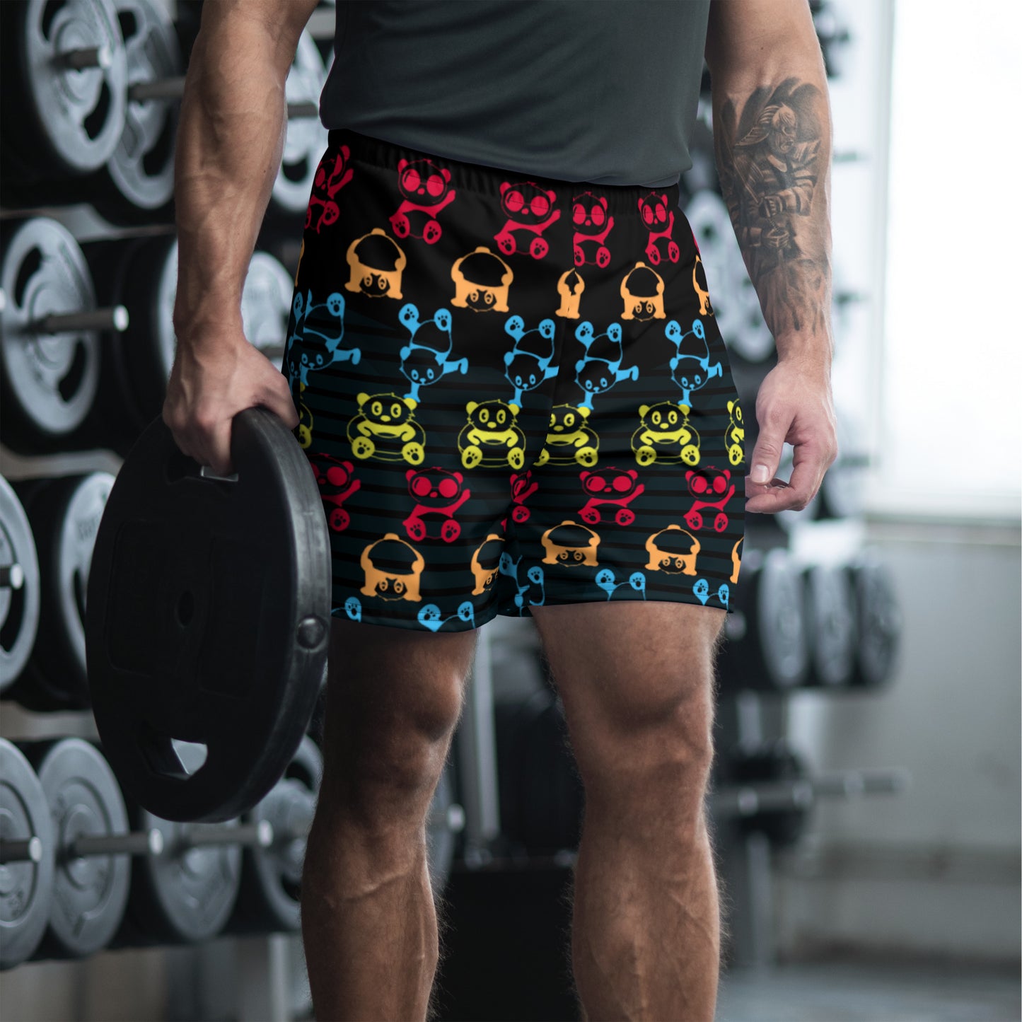 Panda Pool Party Athletic Shorts