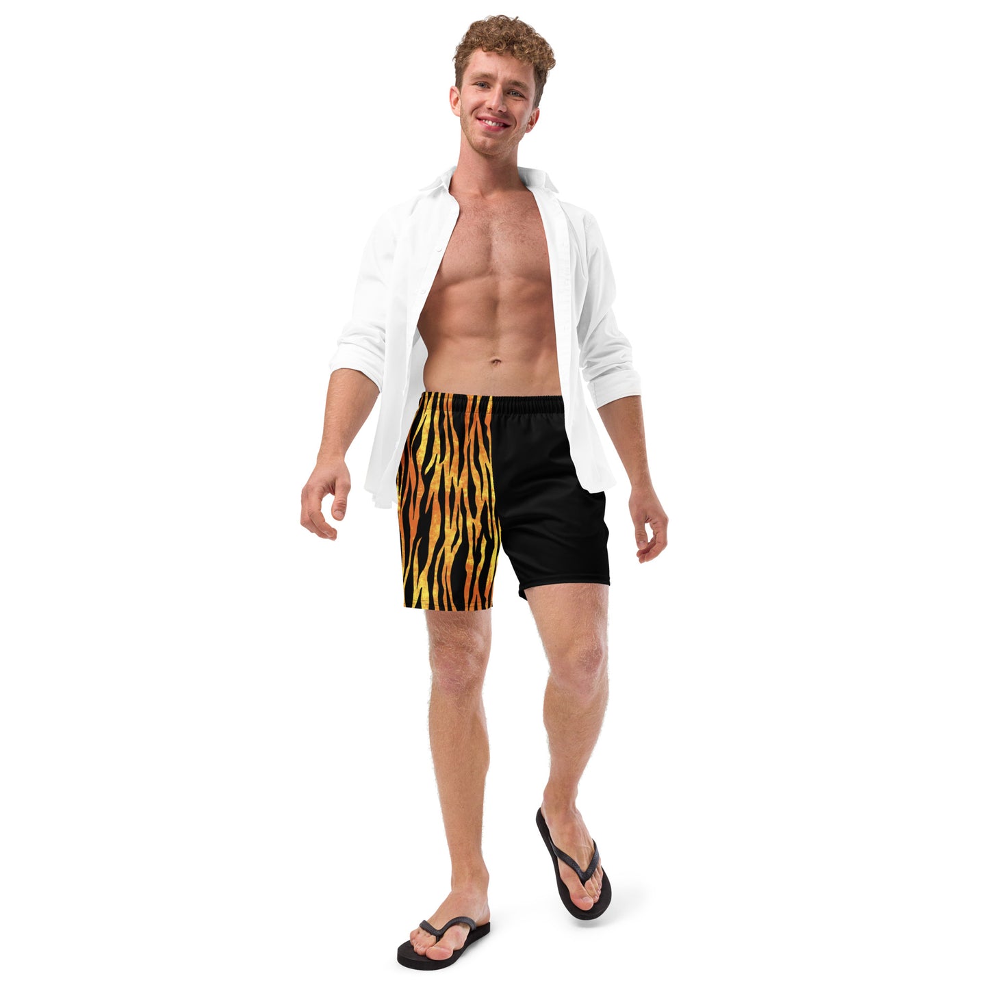 He's On Fire 911 Men's swim trunks