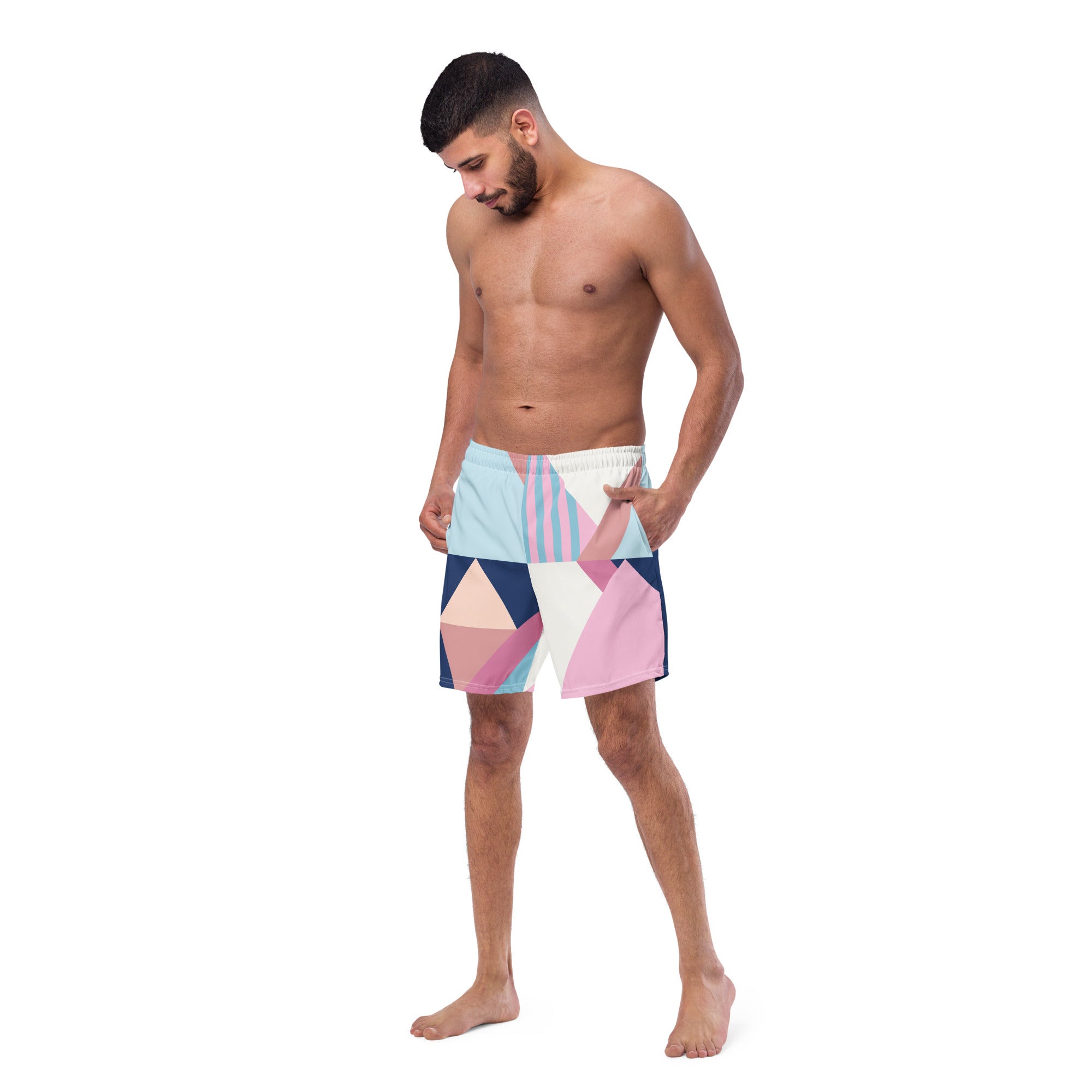 Geometry Beach swim trunks