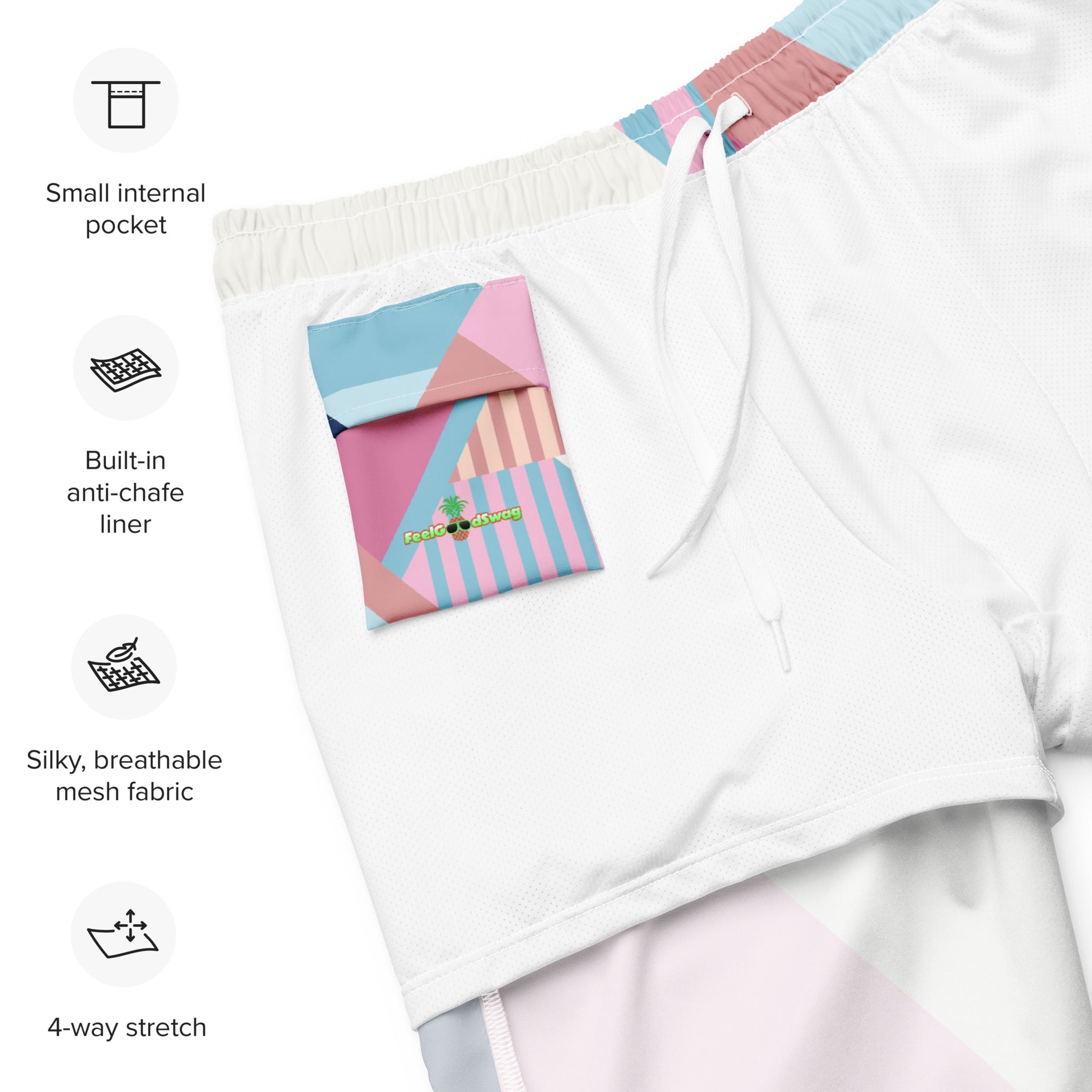 Geometry Beach swim trunks