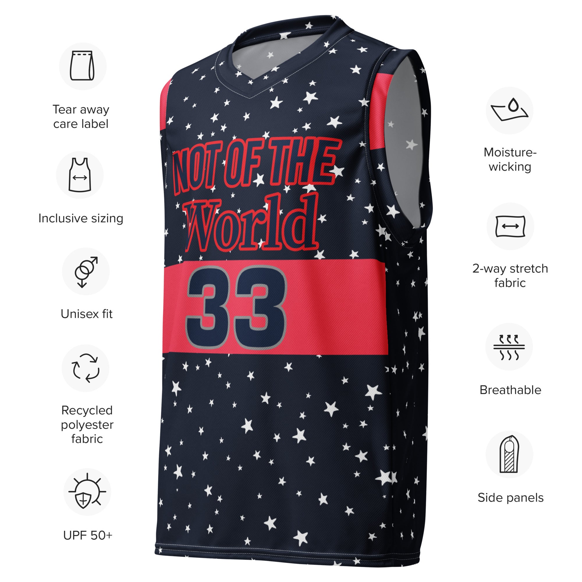 Not of the World basketball jersey