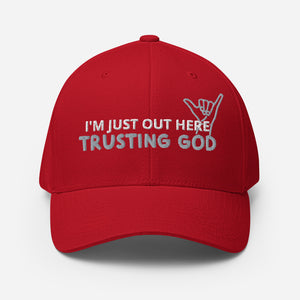 Out Here Trusting God Athletic Cap