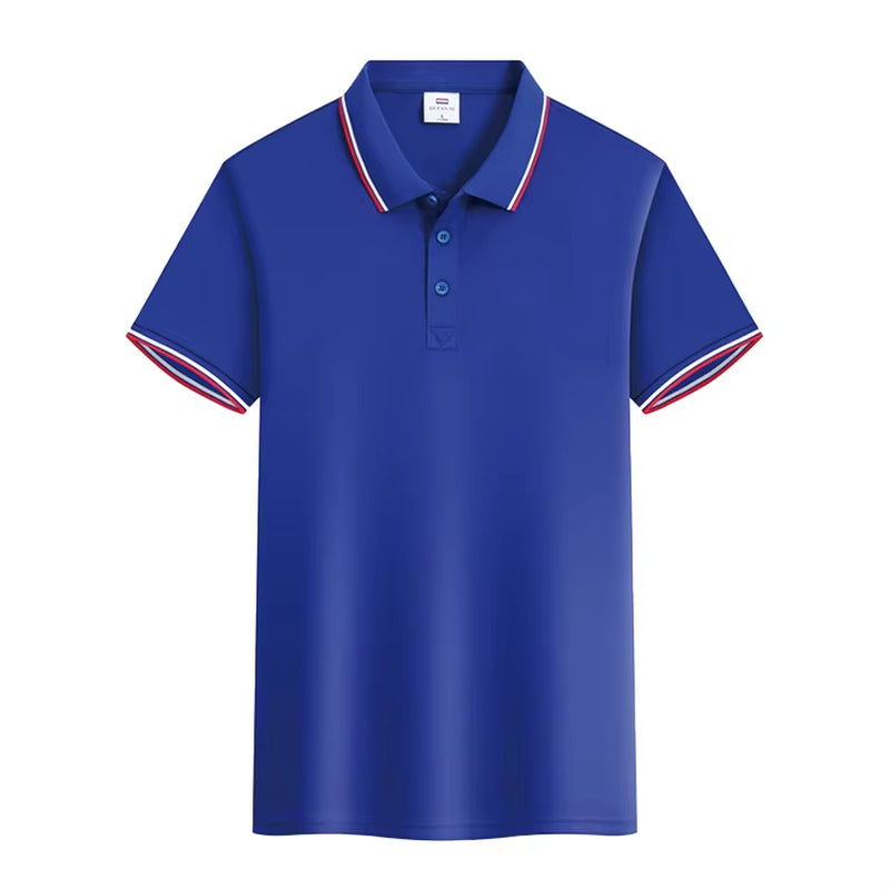 Custom Cheap Smooth Cool Fabric Poly Cotton Materials Polo T Shirts Short Sleeve Men'S Polo Shirts