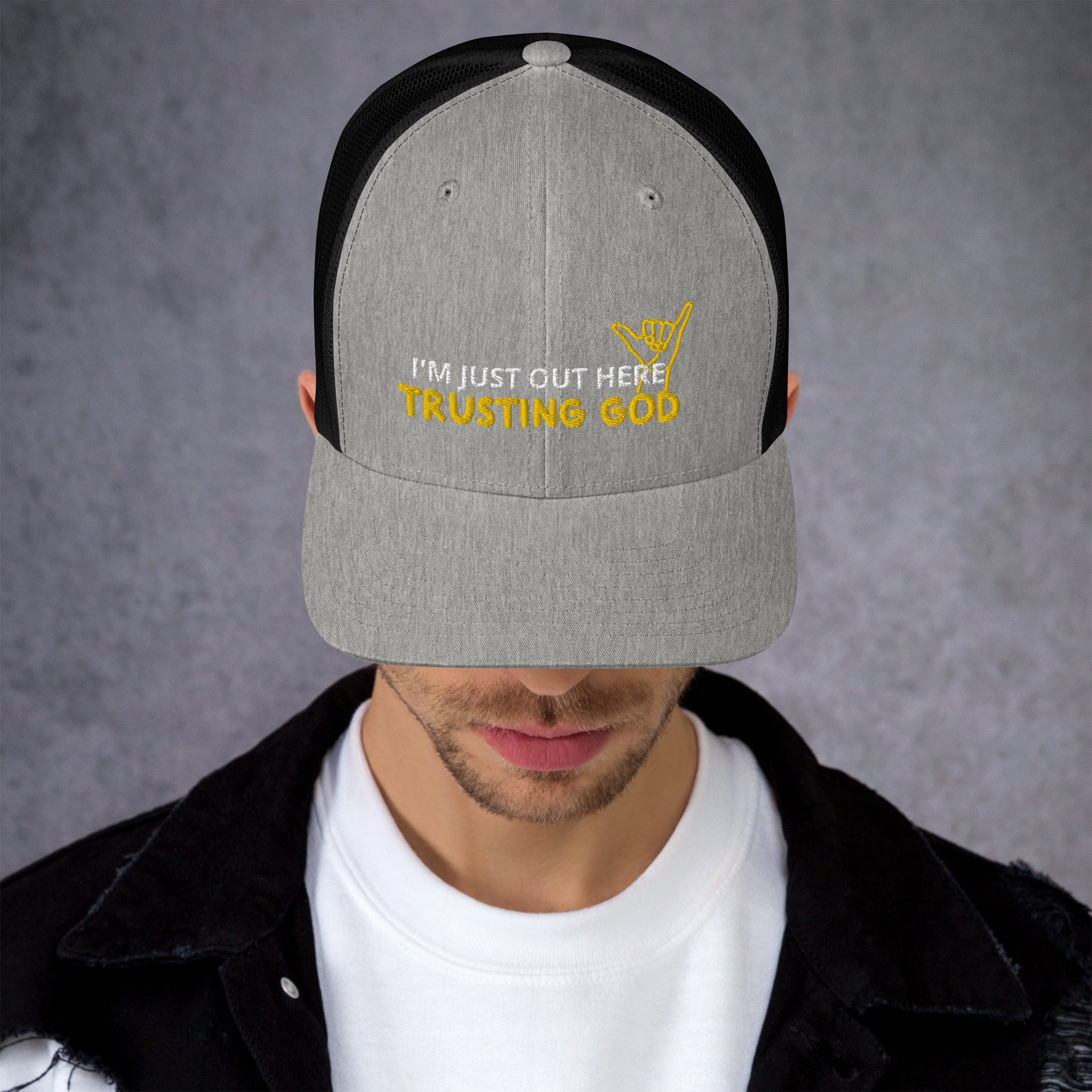 Trusting God Playful Trucker Cap