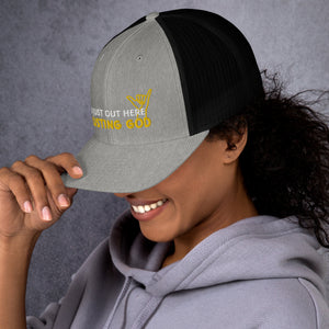 Trusting God Playful Trucker Cap