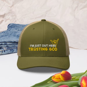 Trusting God Playful Trucker Cap