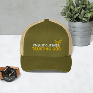 Trusting God Playful Trucker Cap