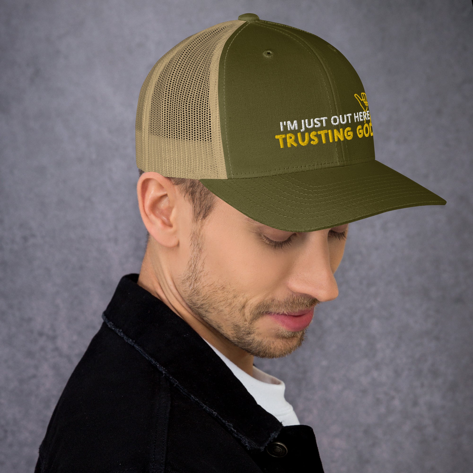 Trusting God Playful Trucker Cap