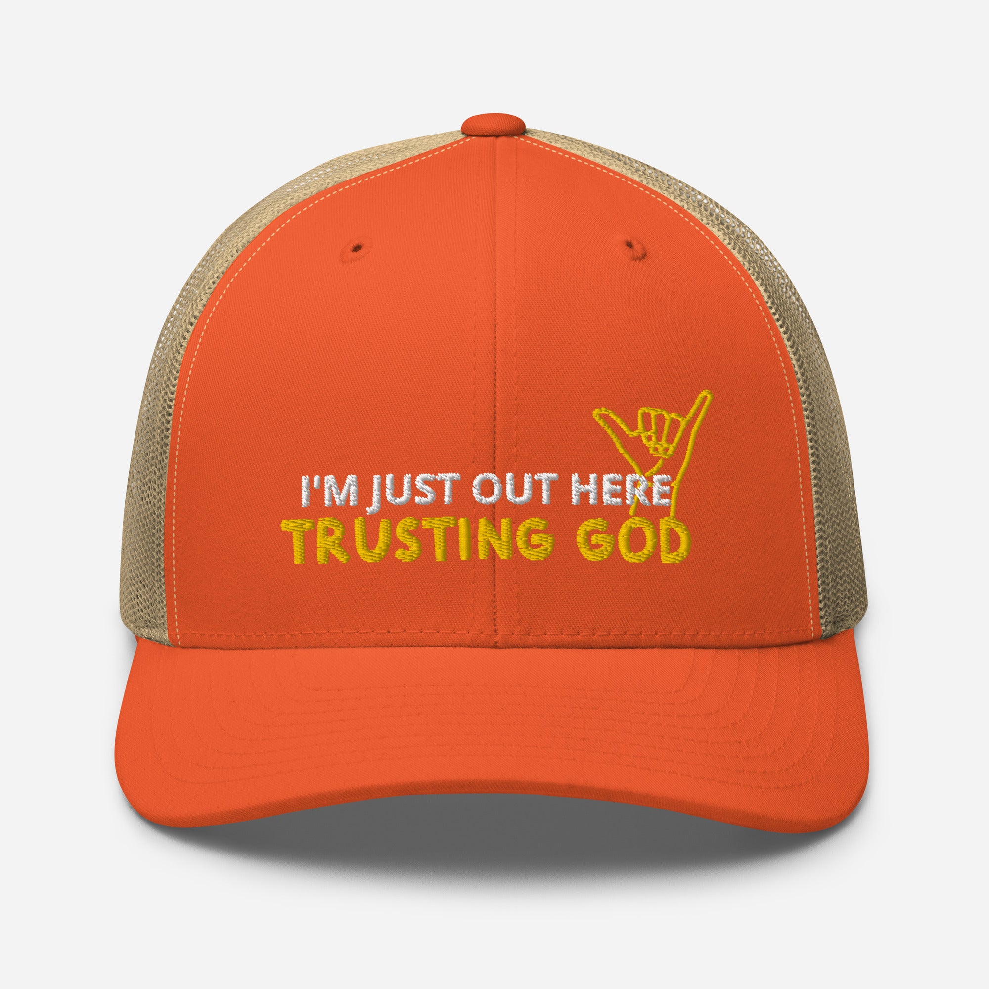 Trusting God Playful Trucker Cap