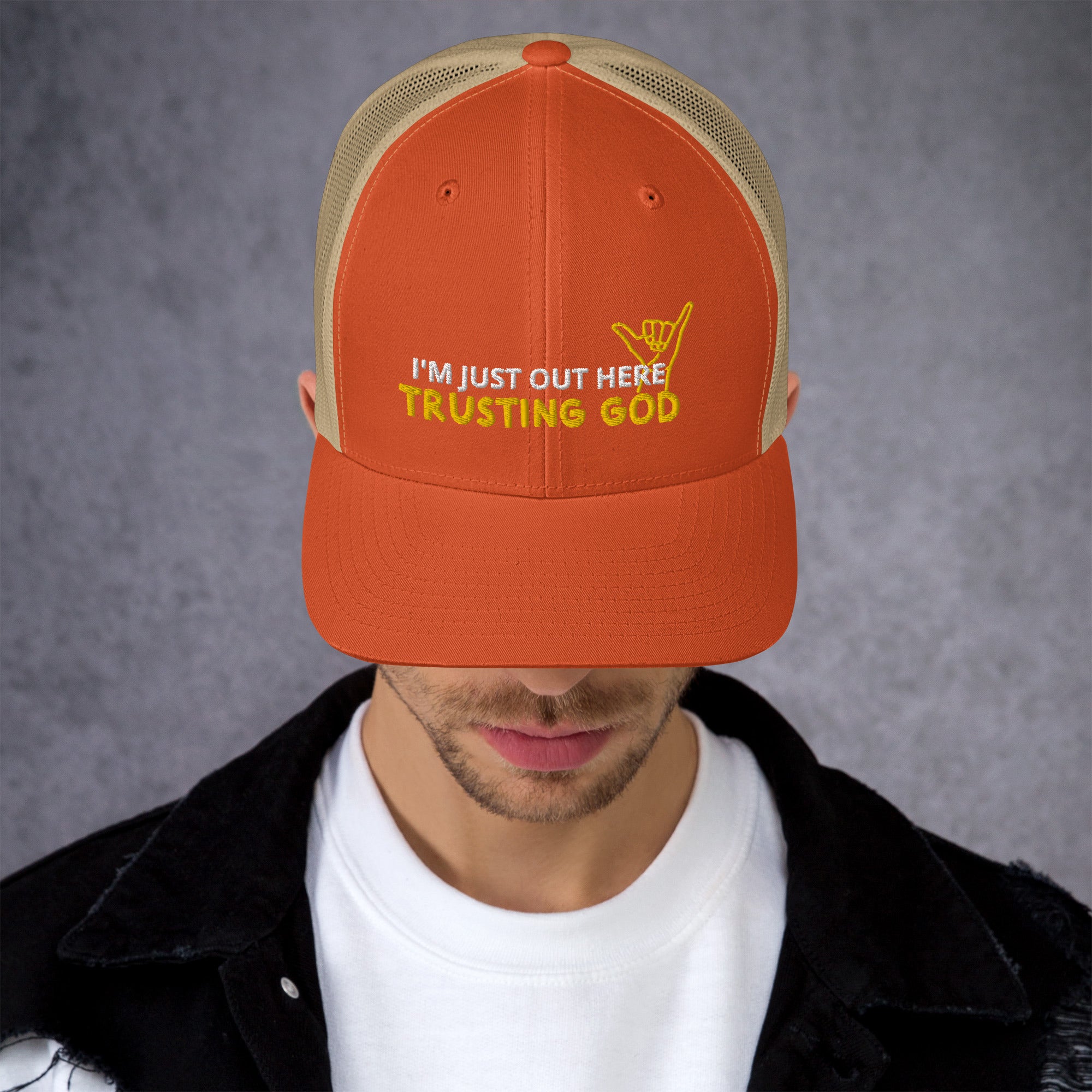 Trusting God Playful Trucker Cap