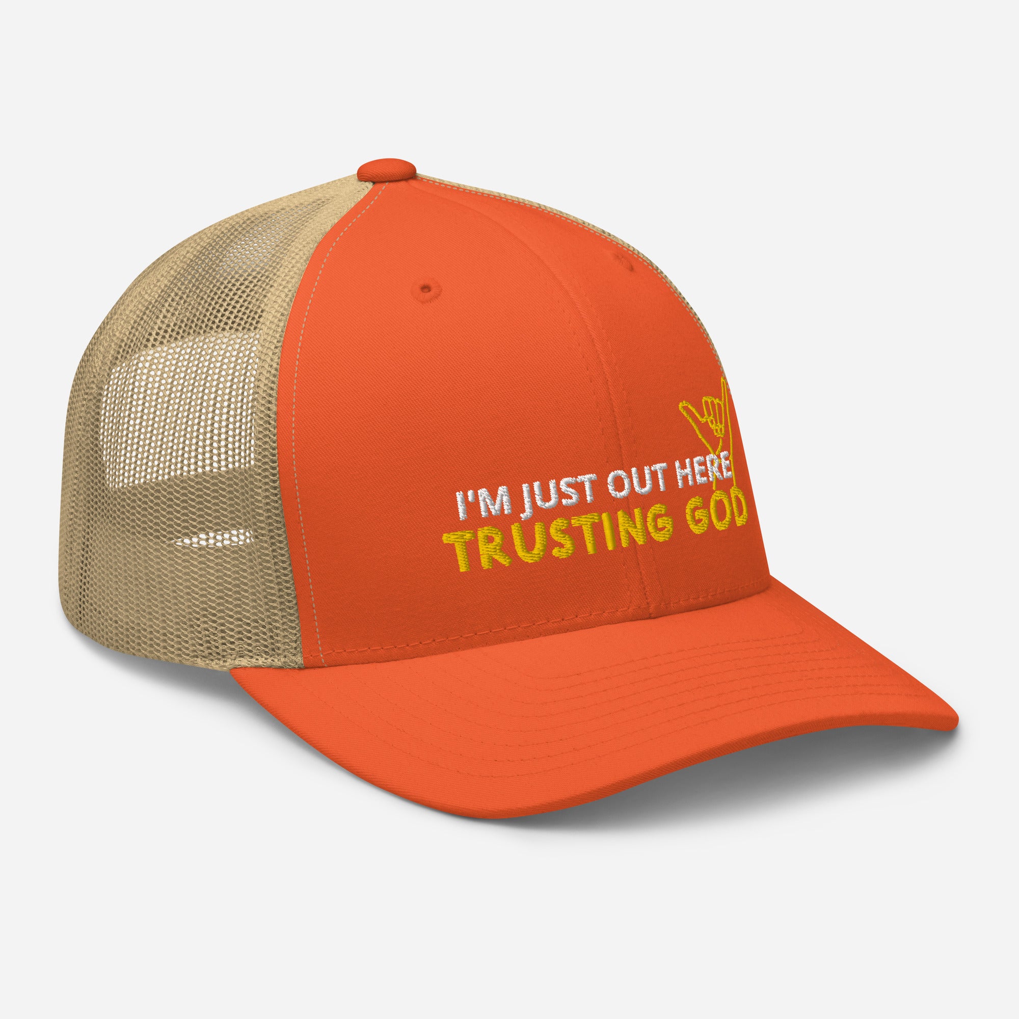 Trusting God Playful Trucker Cap