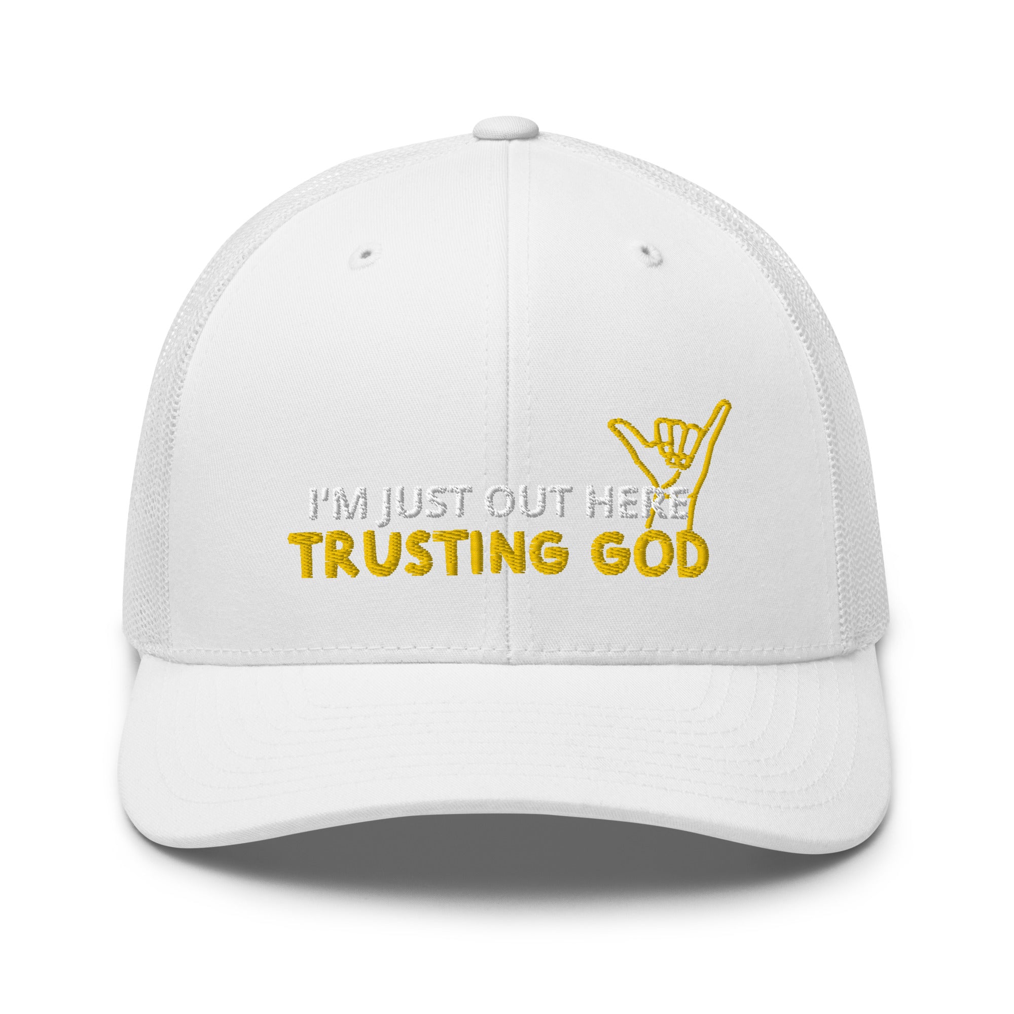 Trusting God Playful Trucker Cap