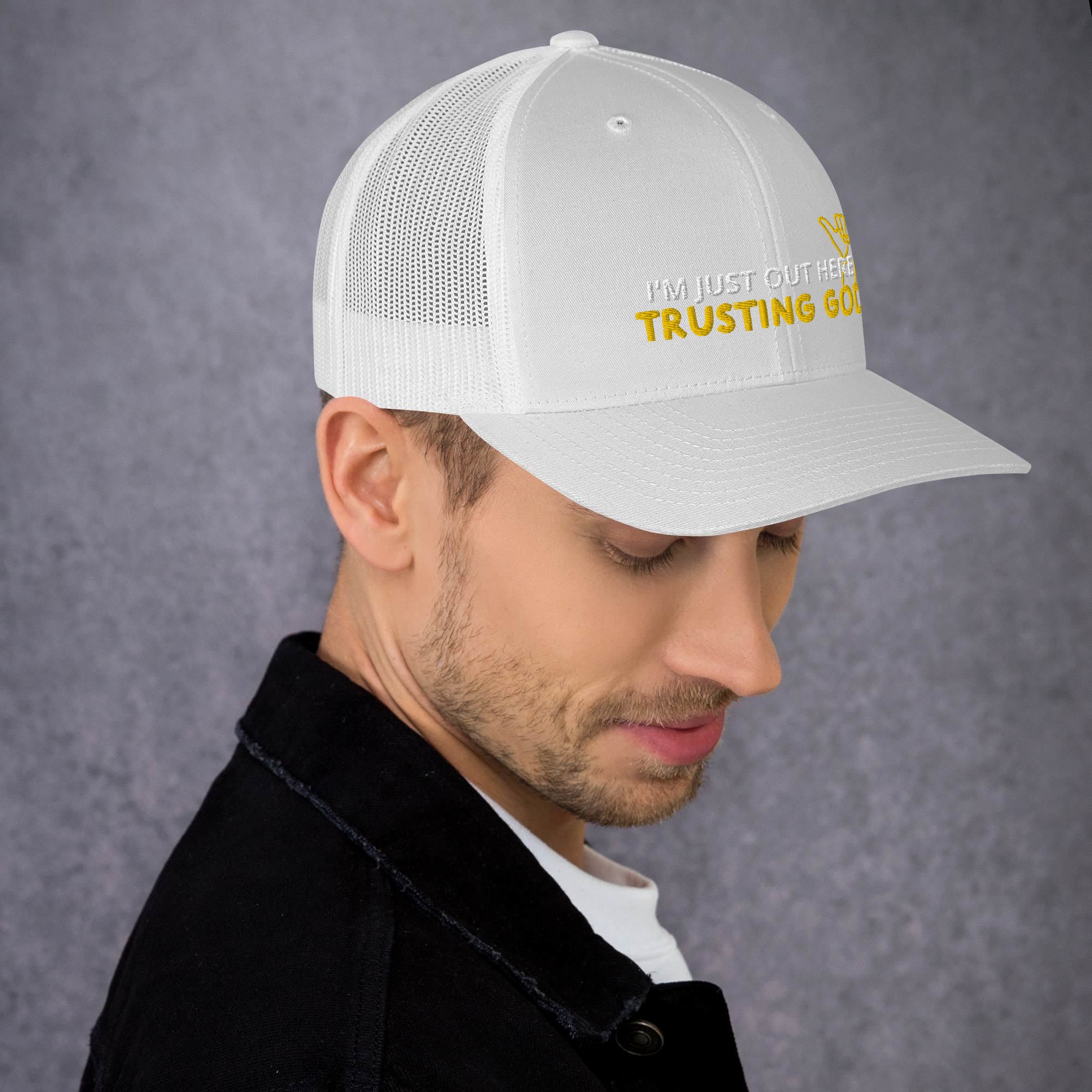 Trusting God Playful Trucker Cap