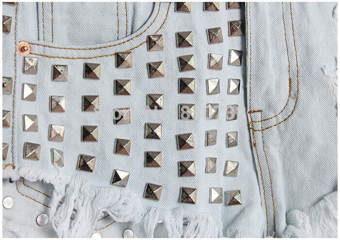 High Waisted Denim Shorts