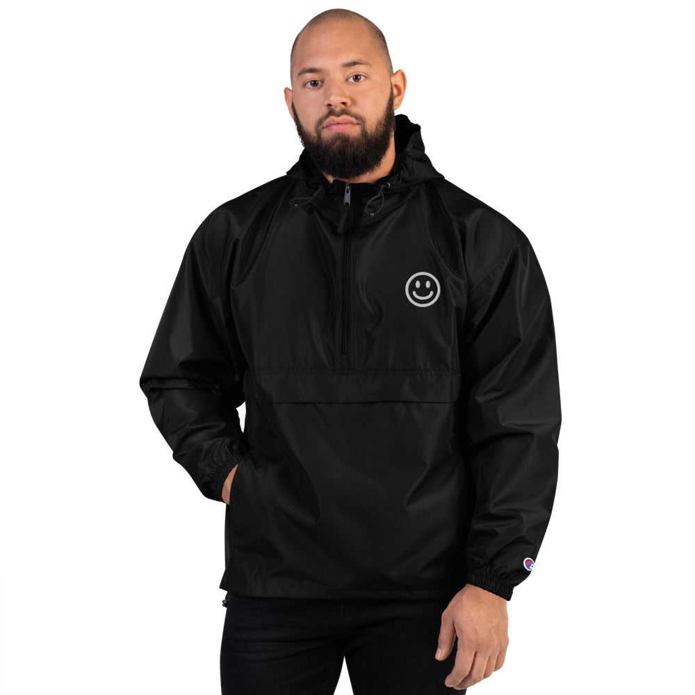 Be Happy Embroidered Champion Jacket