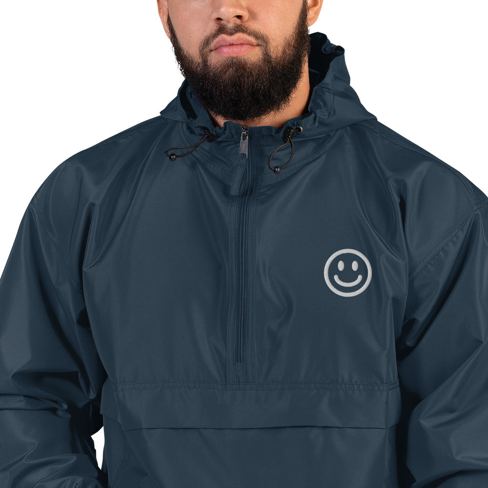 Be Happy Embroidered Champion Jacket
