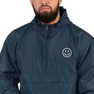 Be Happy Embroidered Champion Jacket