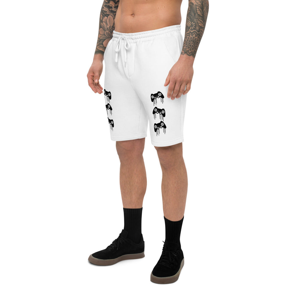 Gamer Swag Pattern Men's fleece shorts
