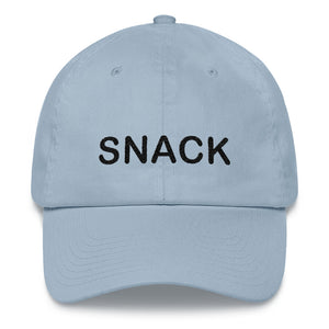 Snack Dad hat Black Embroidery