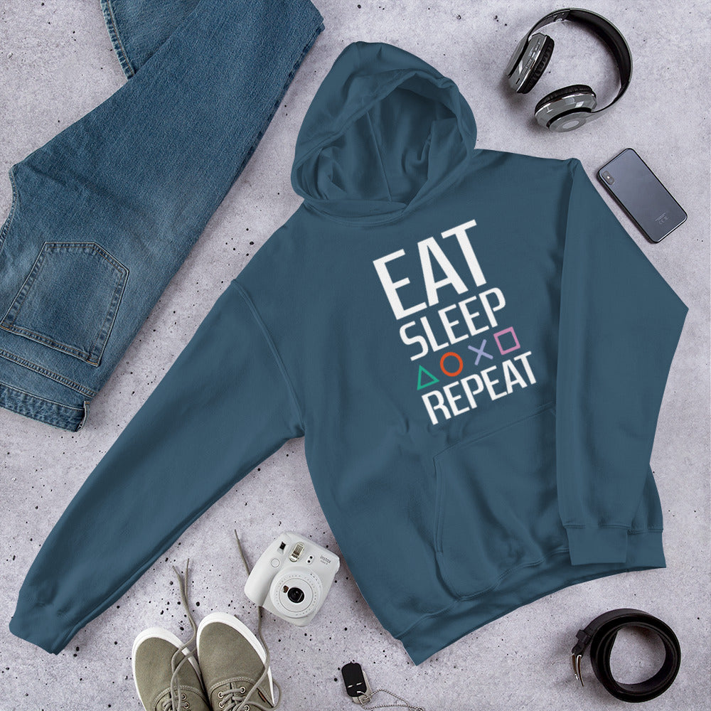 Eat Sleep Game Repeat Hoodie