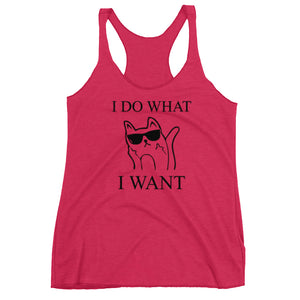 I Do What I Want Racerback Tank