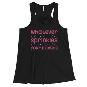 Sprinkled Donuts Flowy Racerback Tank