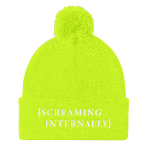 Screaming Internally Pom Beanie