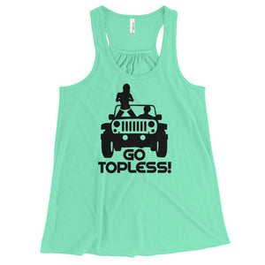 Go Topless Women's Flowy Racerback Tank