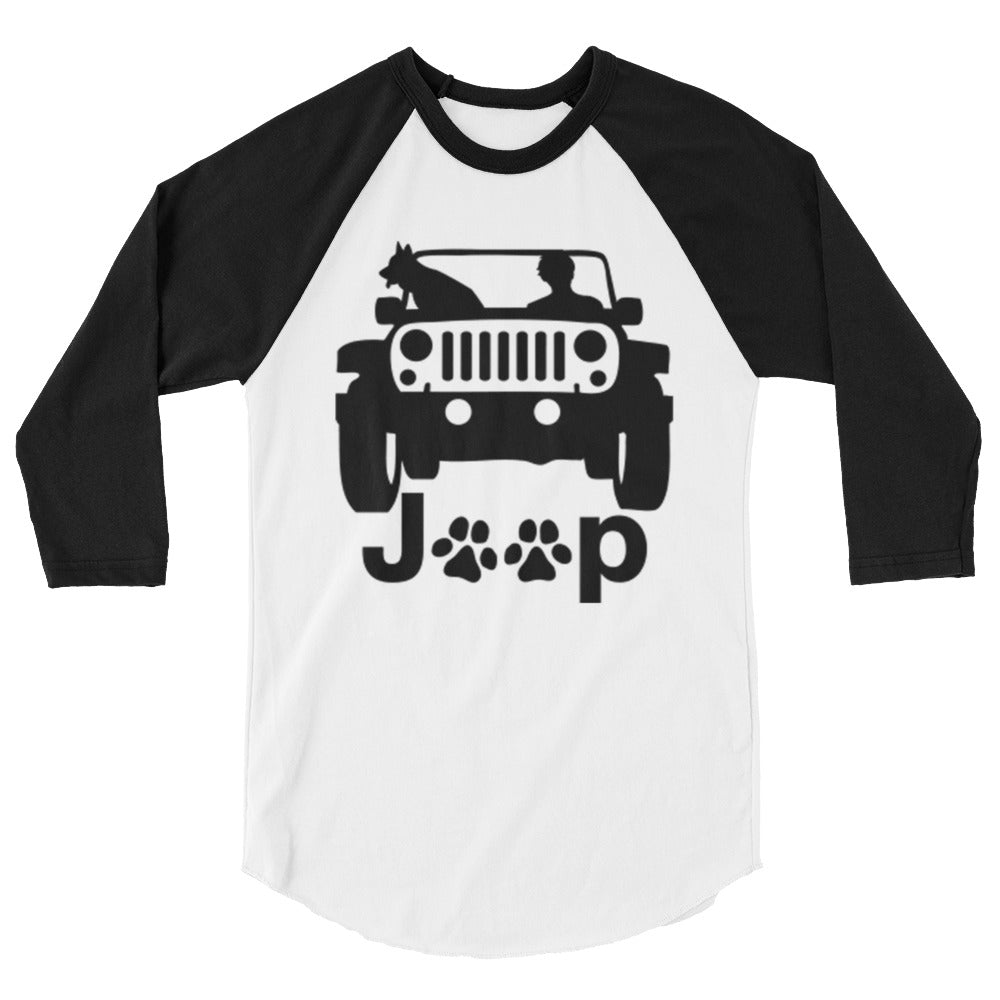 Dogs & Jeeps Unisex Raglan