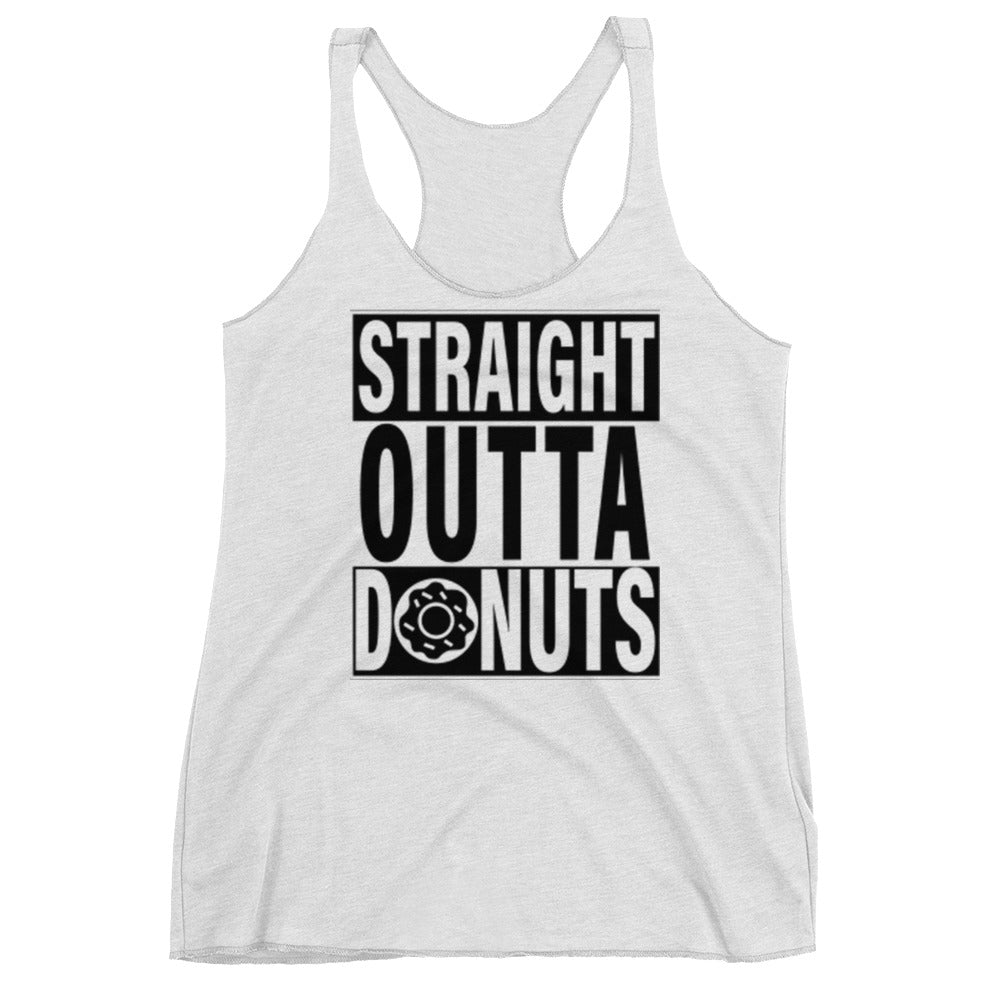 Straight Outta Donuts Racerback Tank