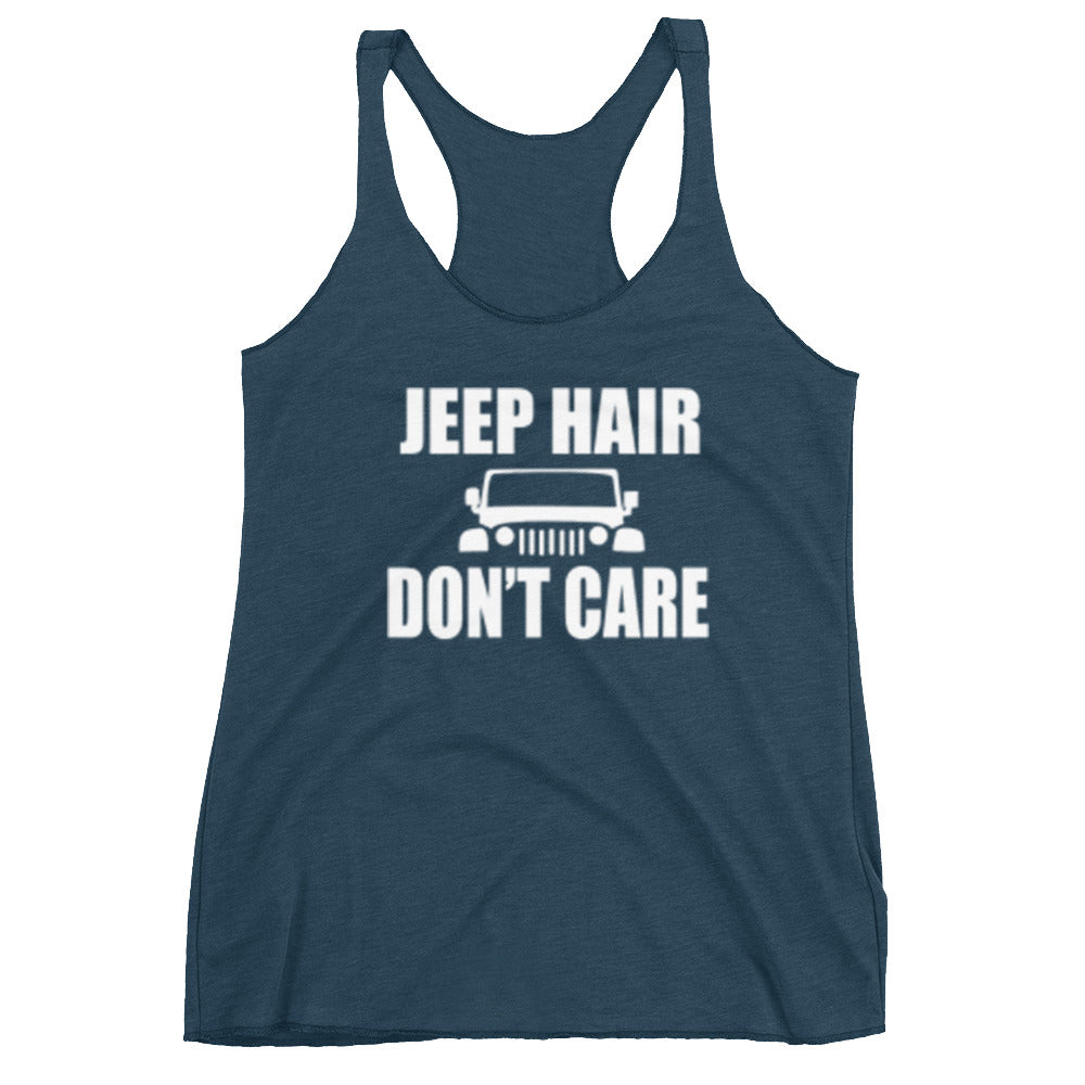 Jeep Hair Don't Care Women's Racerback Tank