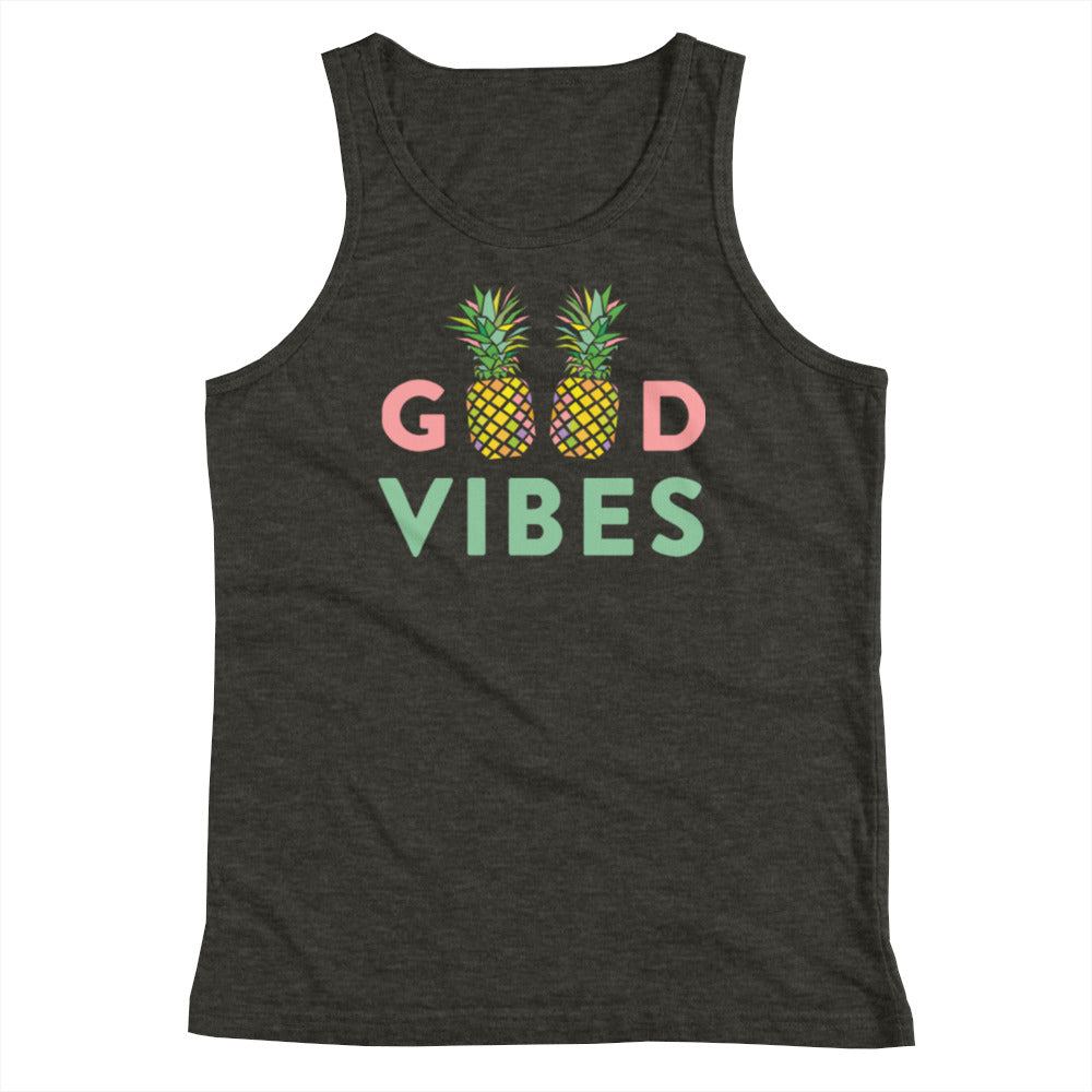 Good Vibes Pineapple Youth Tank Top