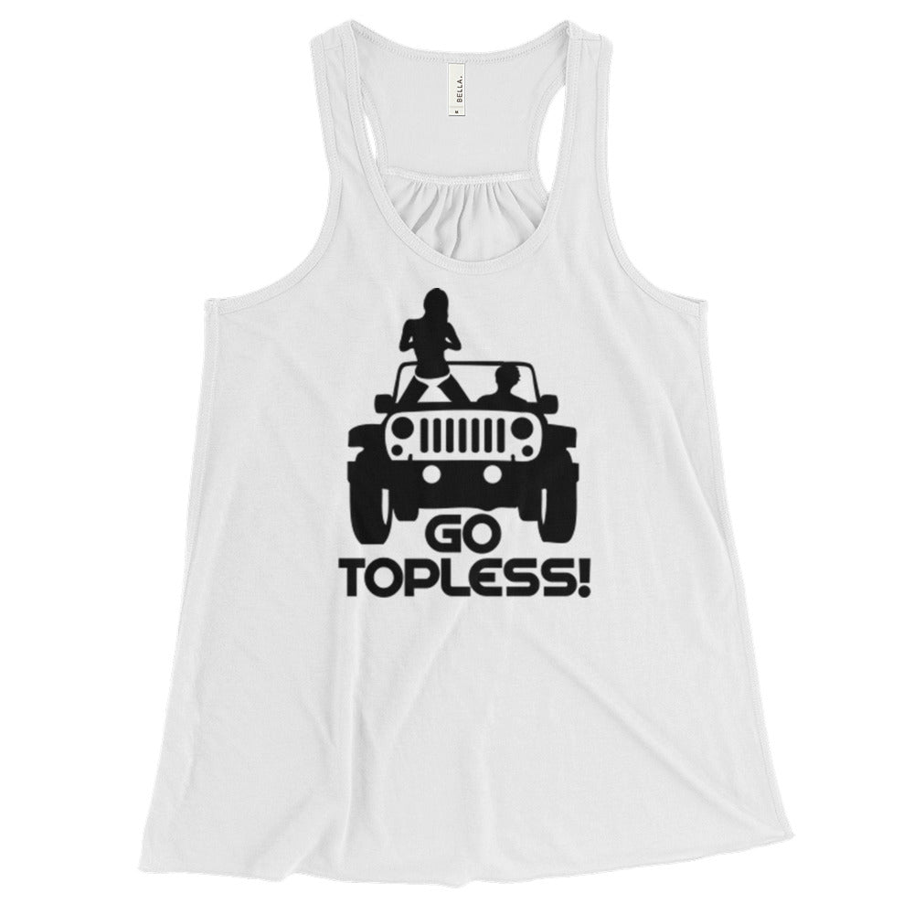 Go Topless Women's Flowy Racerback Tank