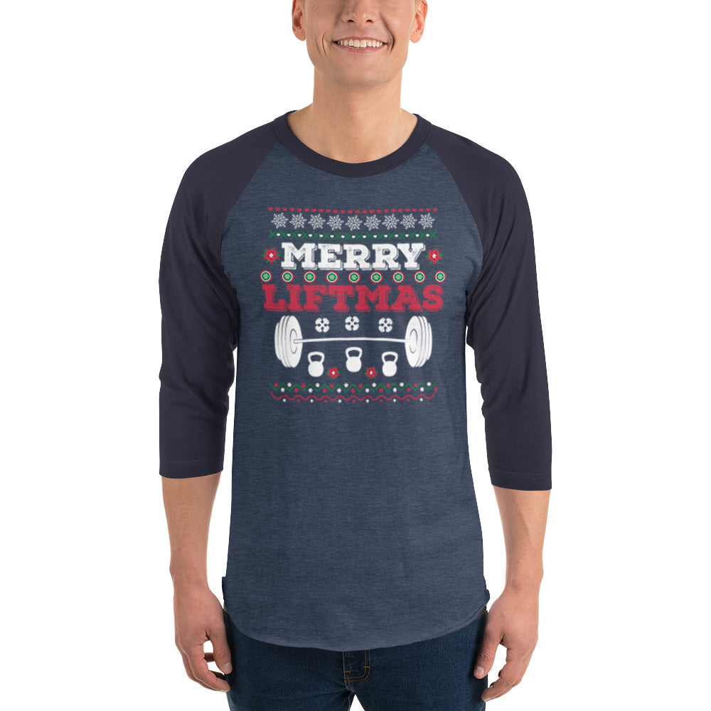 Merry LIFTMAS 3/4 sleeve raglan shirt