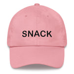 Snack Dad hat Black Embroidery