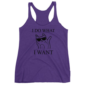 I Do What I Want Racerback Tank