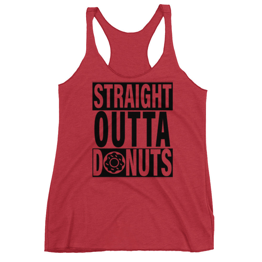 Straight Outta Donuts Racerback Tank