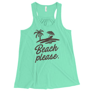 Beach Please Flowy Racerback Tank