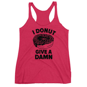 Donut Give A Damn Women's Racerback Tank