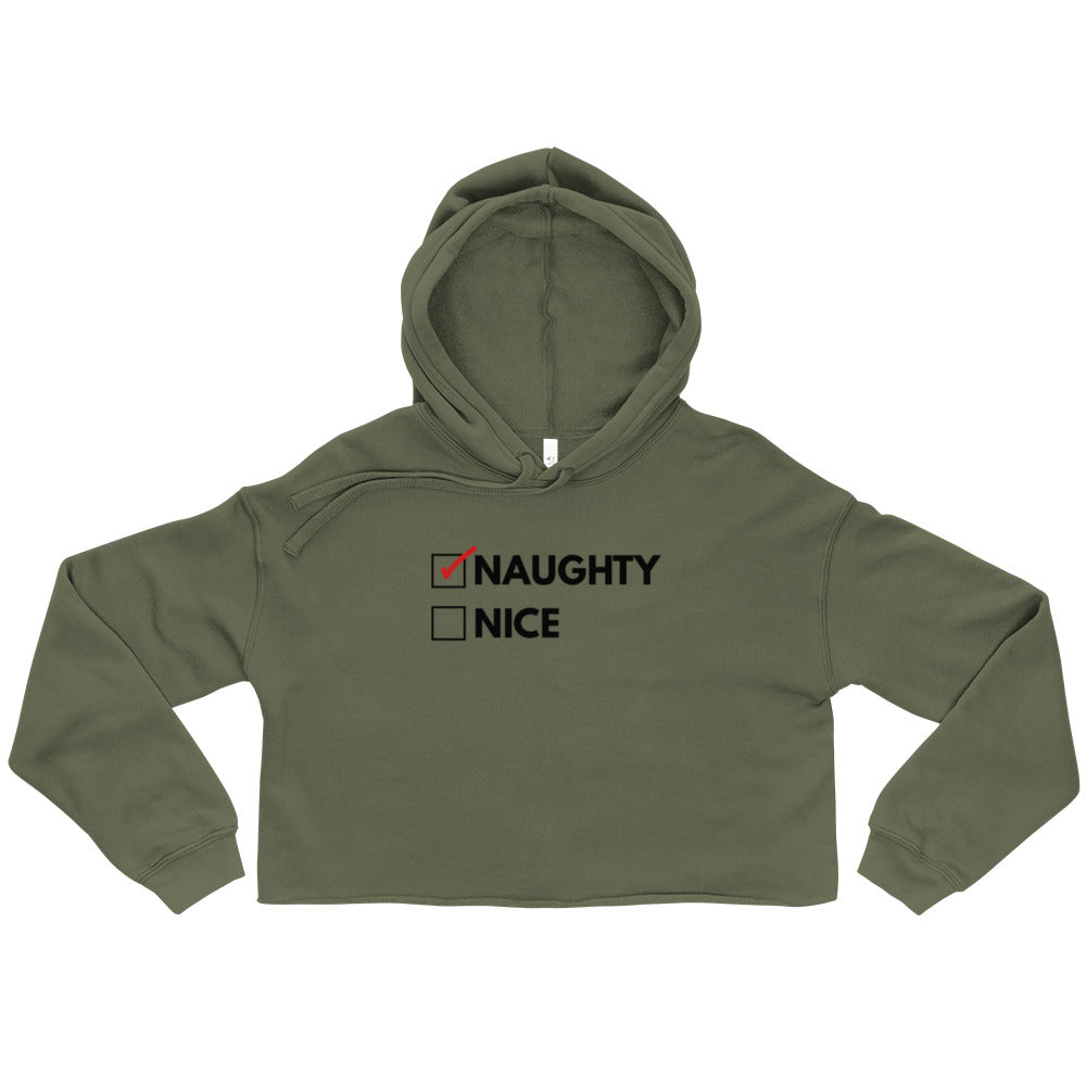 Naughty or Nice Crop Hoodie