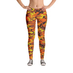 Orange Camo Leggings