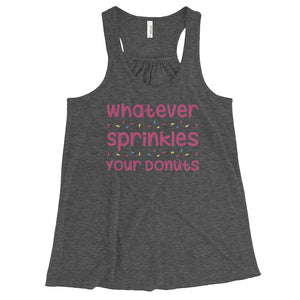 Sprinkled Donuts Flowy Racerback Tank