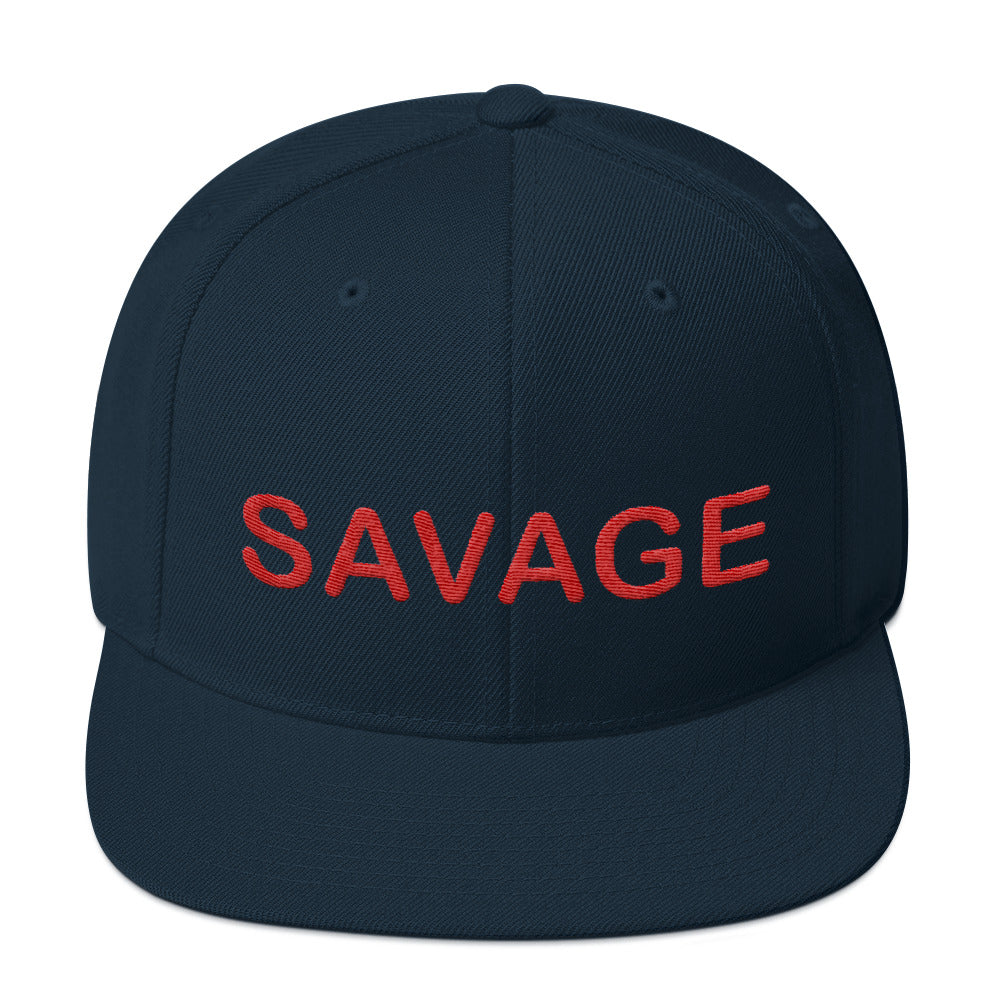 Savage Red Snapback Hat – Feel Good Swag