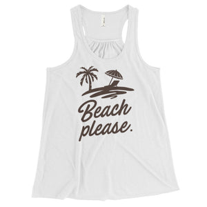 Beach Please Flowy Racerback Tank