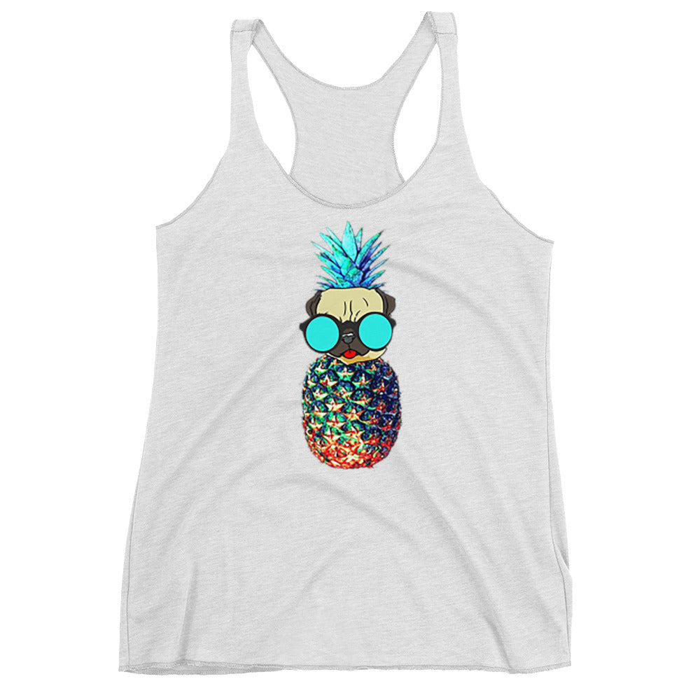 Pineapple Pug Women's Racerback Tank