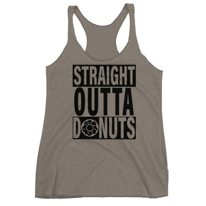 Straight Outta Donuts Racerback Tank